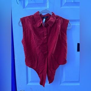 cute reddish orange top